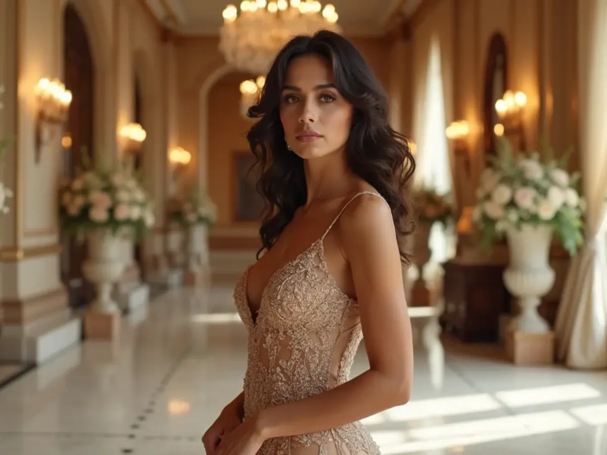 ideias vestido noiva champanhe luxo