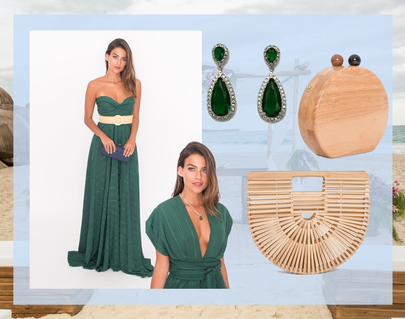 vestido liso casamento praia