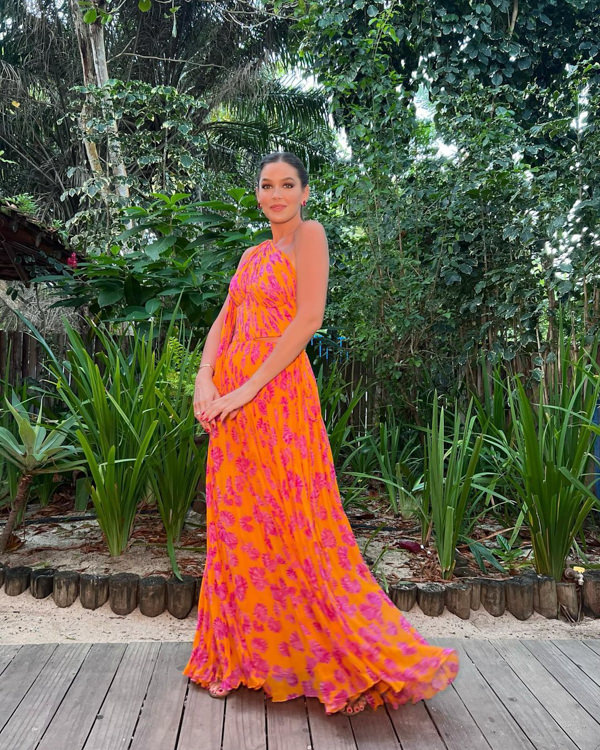 vestido madrinha vermelho 2026