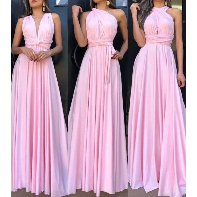 vestido madrinha com capa fluida 2026