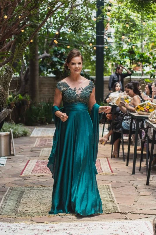 vestido mãe de noivo elegante
