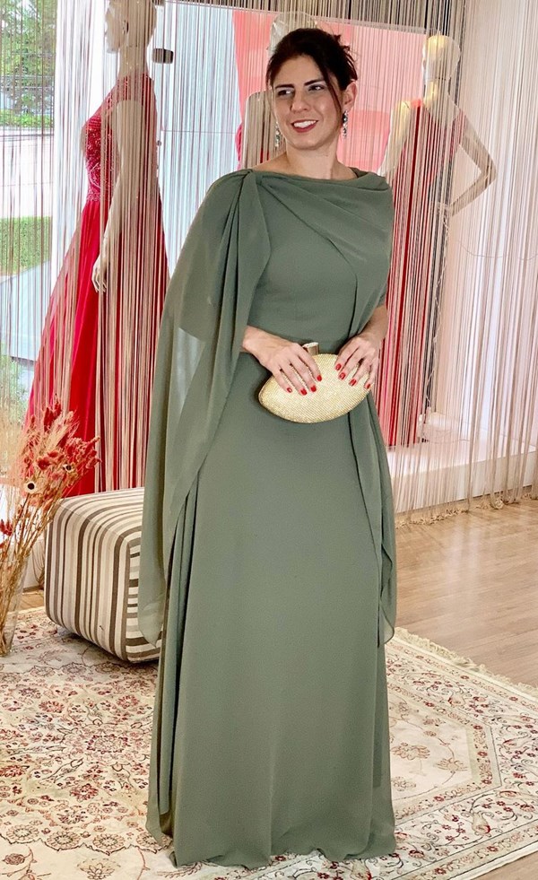 vestido mãe de noivo moderno