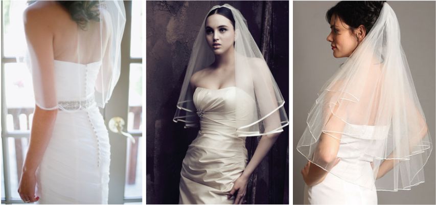 Véu cotovelo casamento
