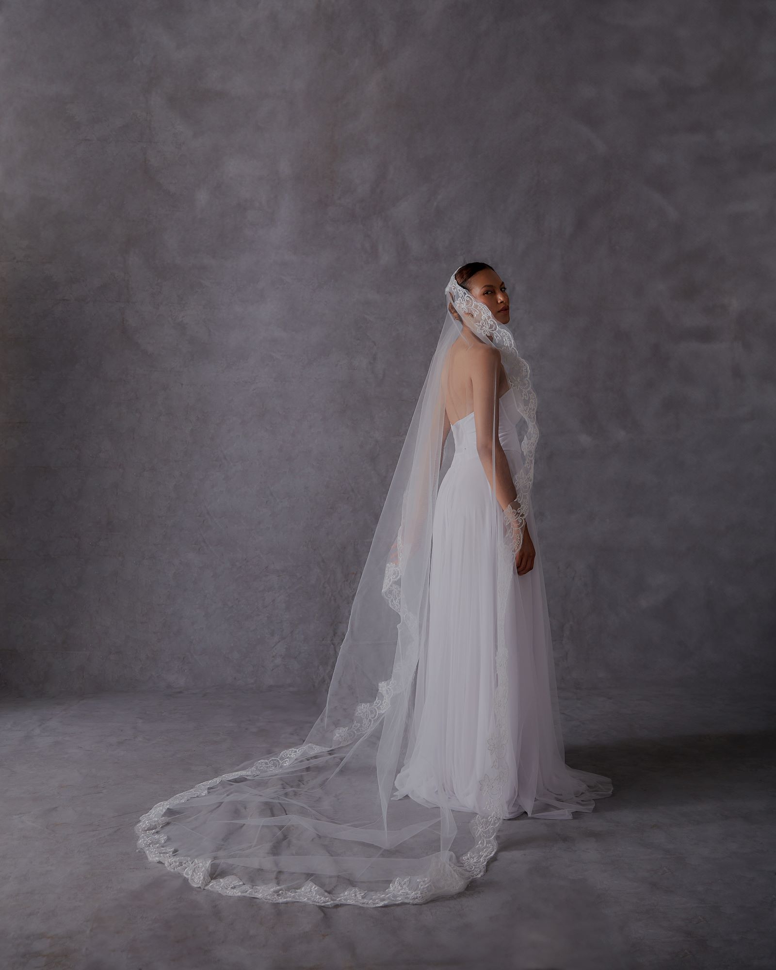 véu de tule para vestido princesa