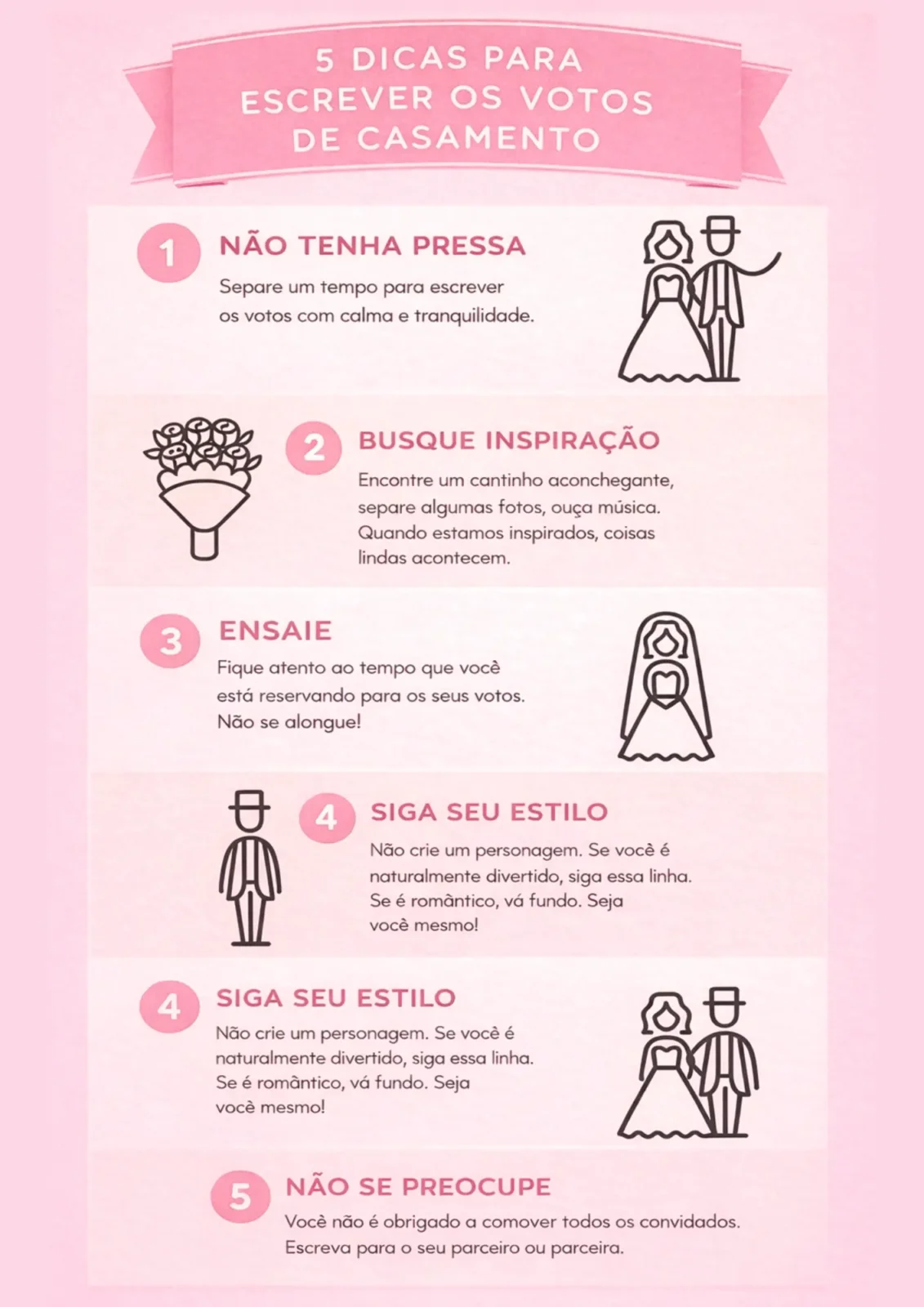 erros comuns ao escrever votos de casamento