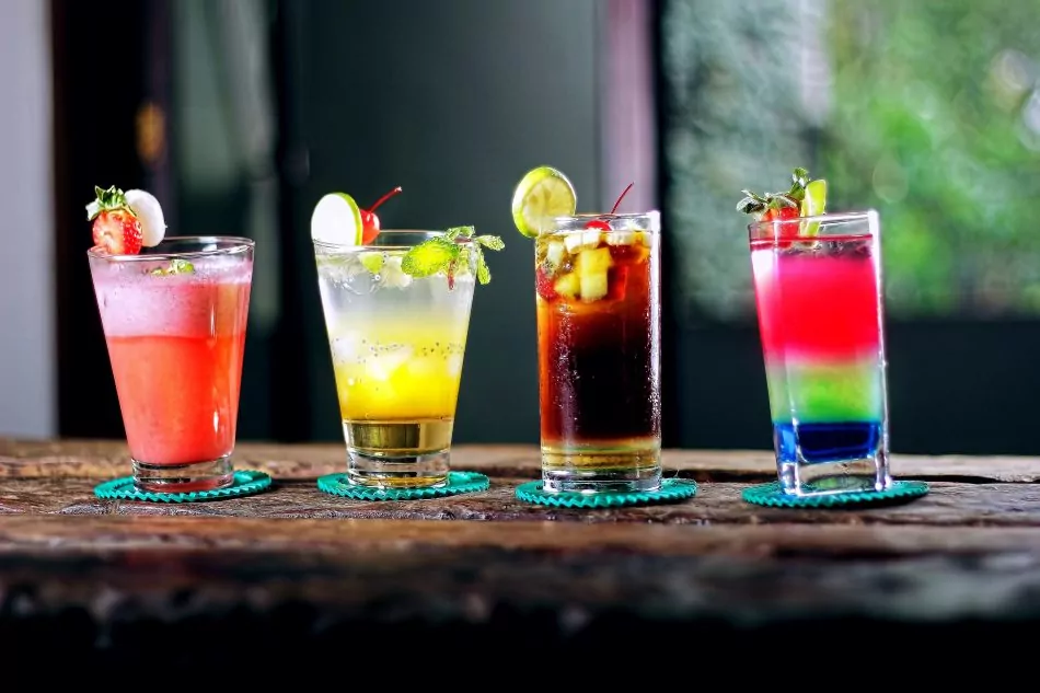 bebidas refrescantes para festa