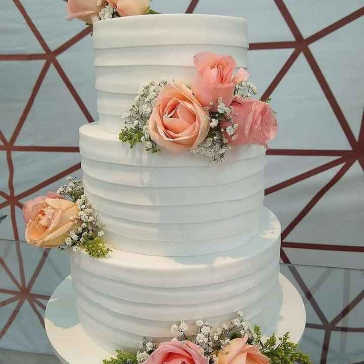 bolo fake casamento DIY