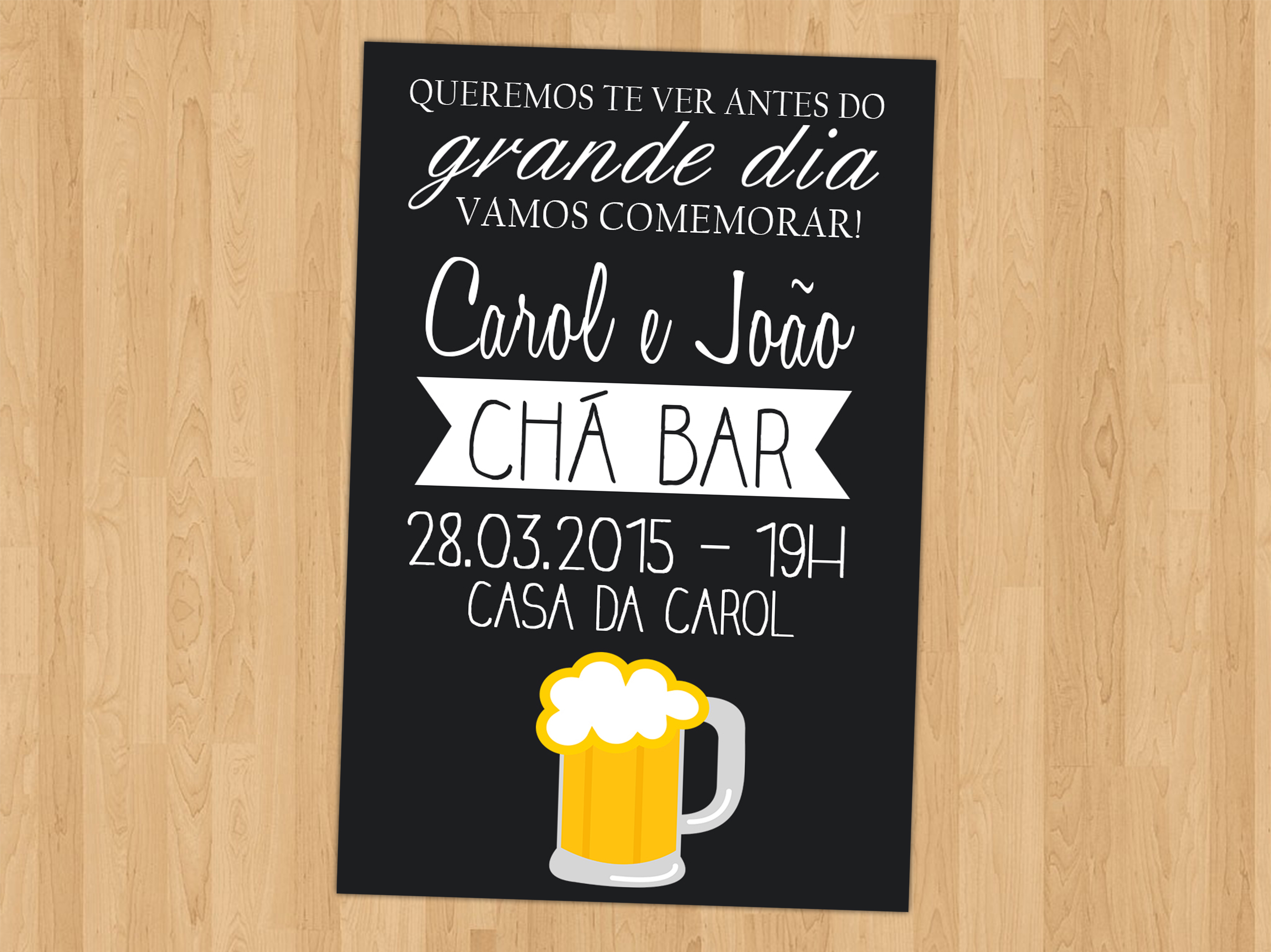 festa pré-casamento moderna