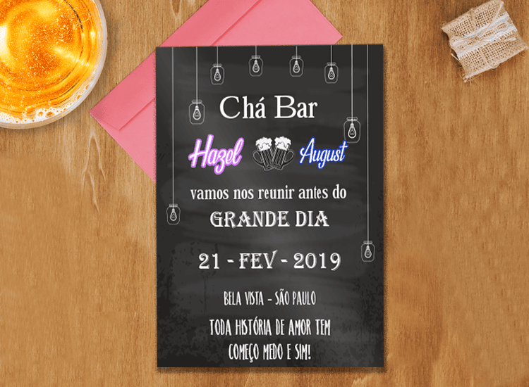 organização chá bar