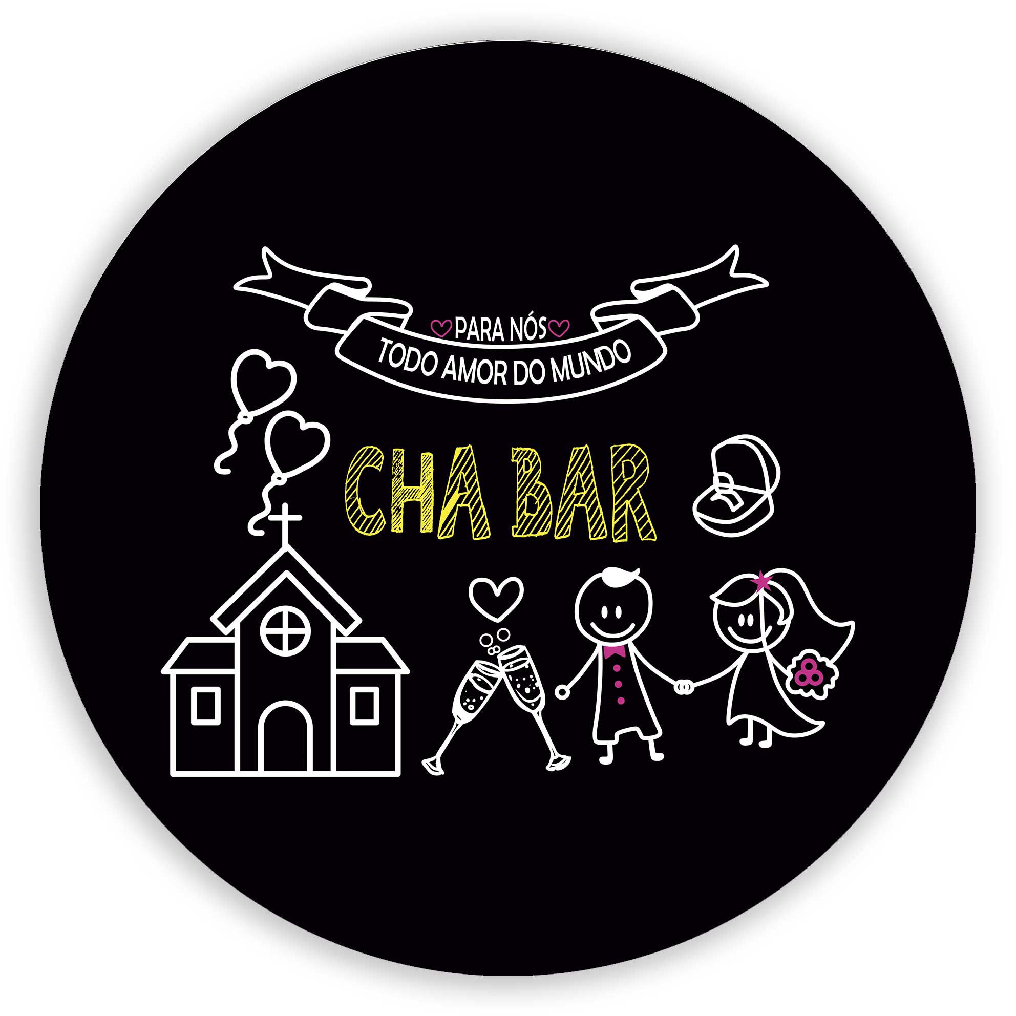 cardápio chá bar cocktail party