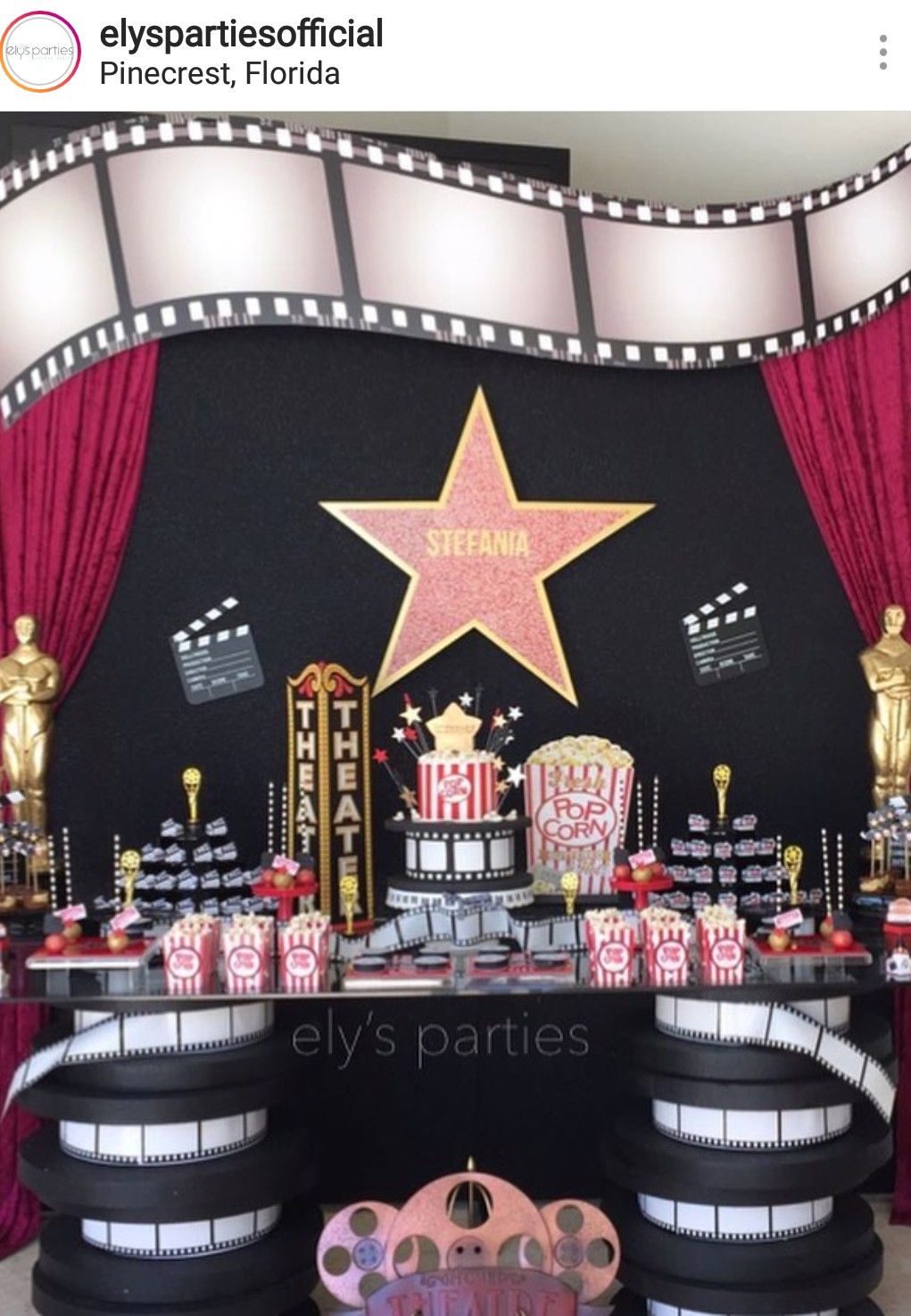 papelaria casamento tema cinema