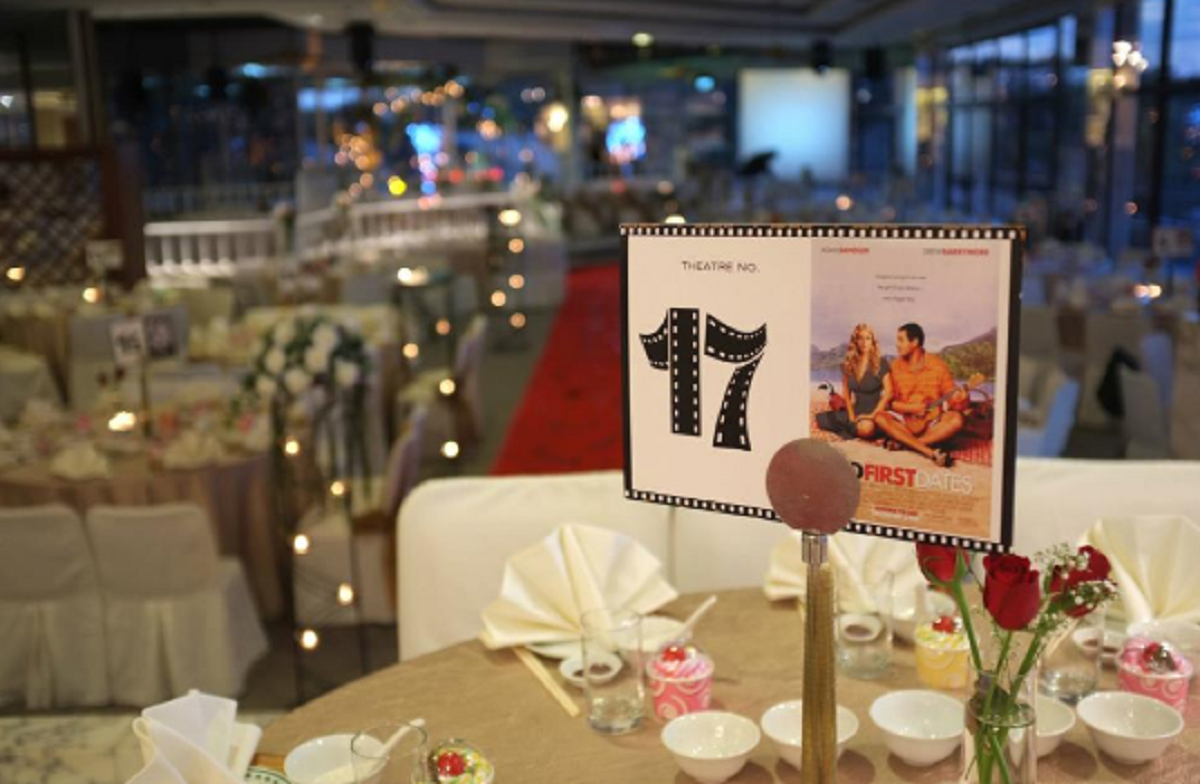 tema de cinema para casamento rústico