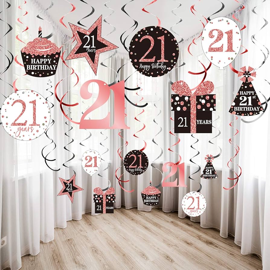 decoração 21 anos feminina