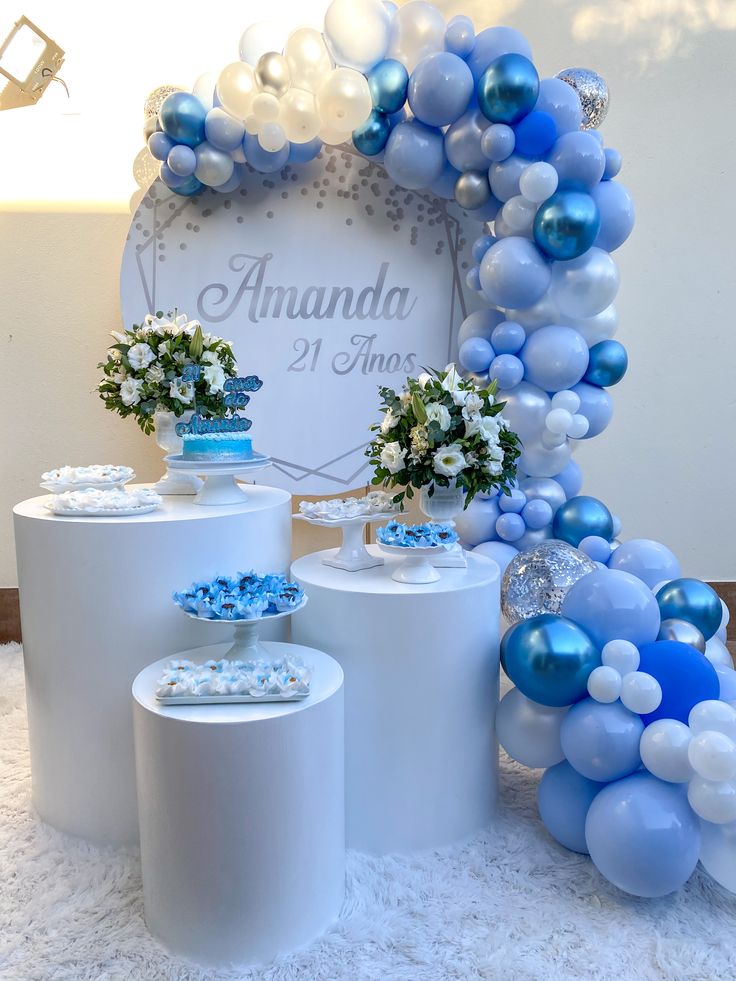 decoração rose gold 21 anos