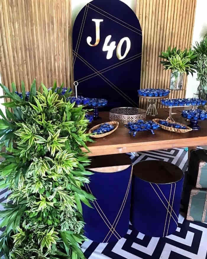 decoração aniversário 40 anos homem