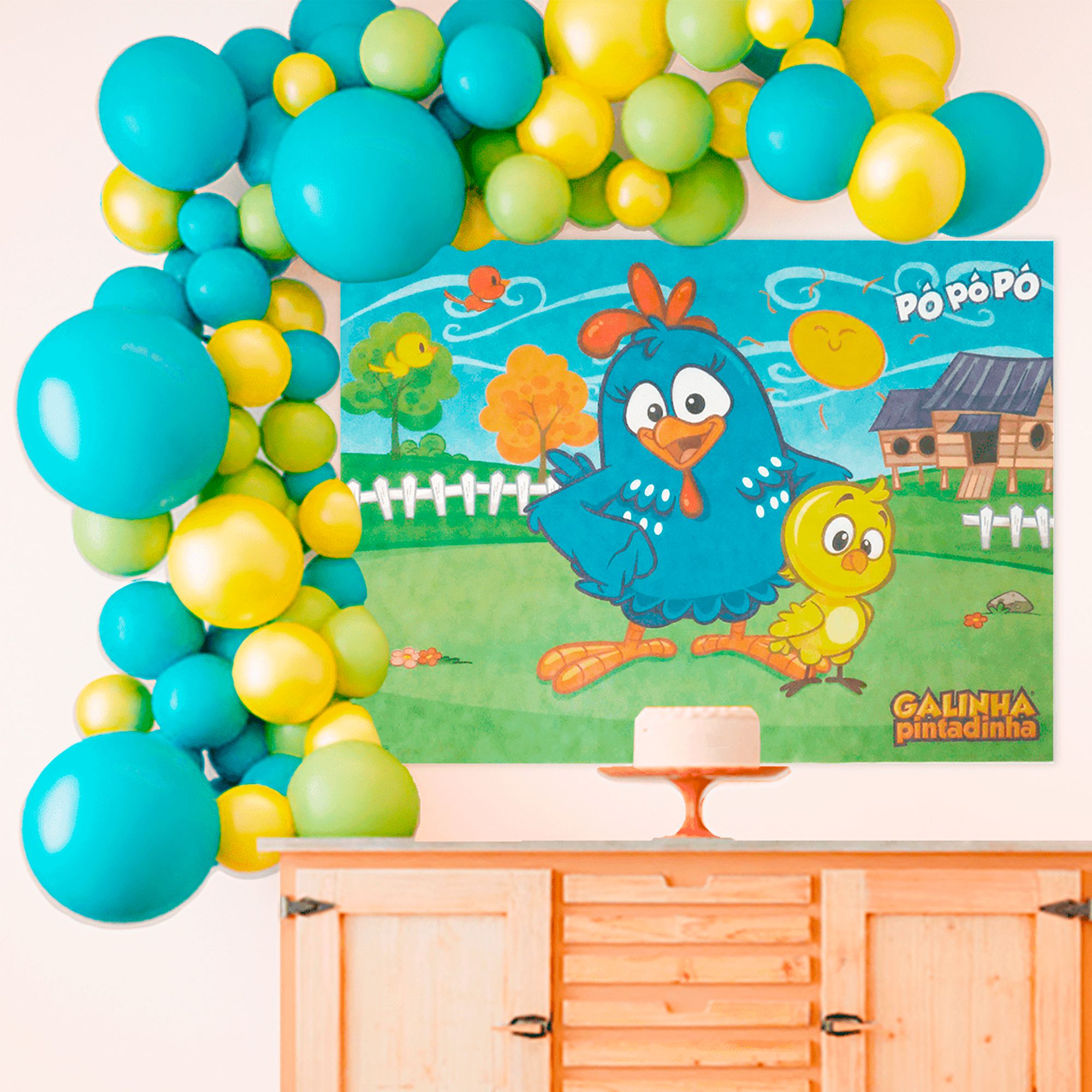 decoração galinha pintadinha para menino