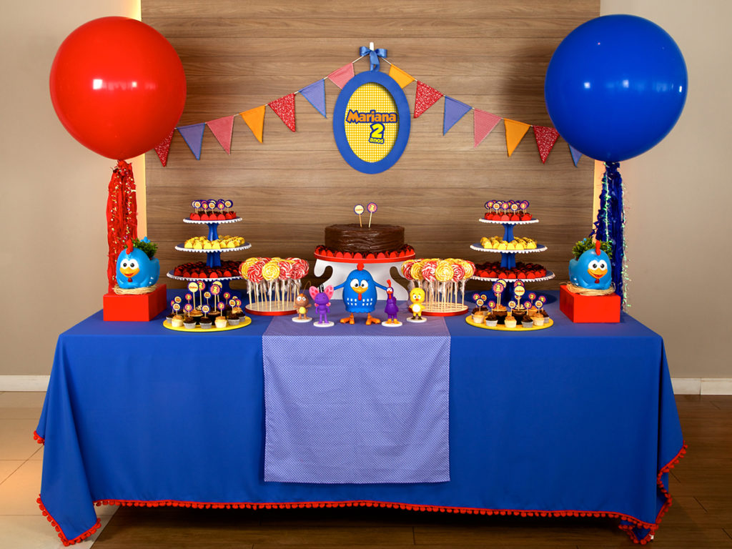 decoração galinha pintadinha candy color