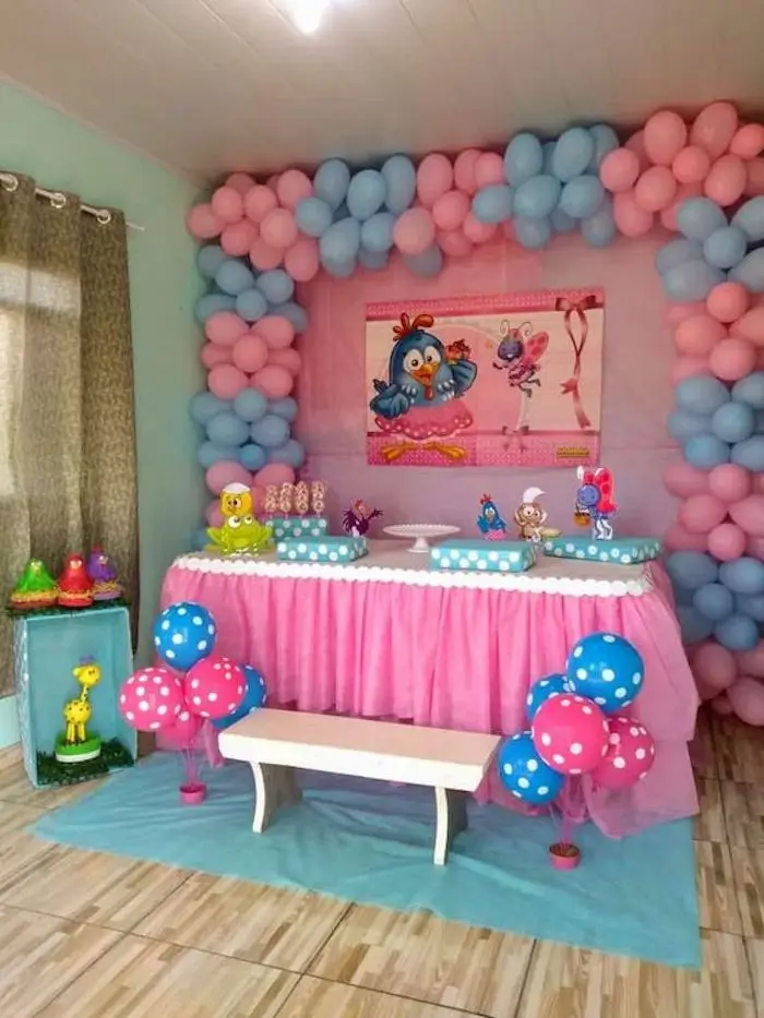decoração galinha pintadinha rústica