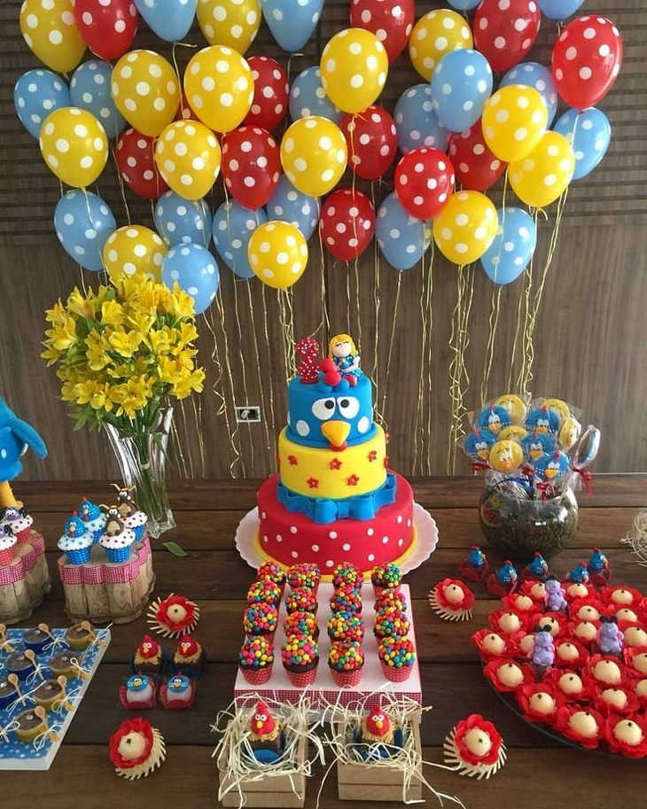decoração galinha pintadinha rosa