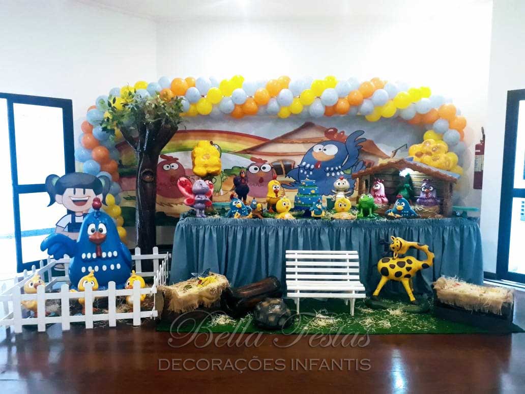 decoração galinha pintadinha painel