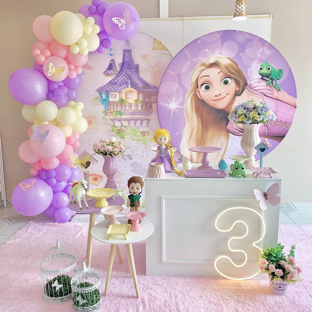 festa tema princesa rapunzel