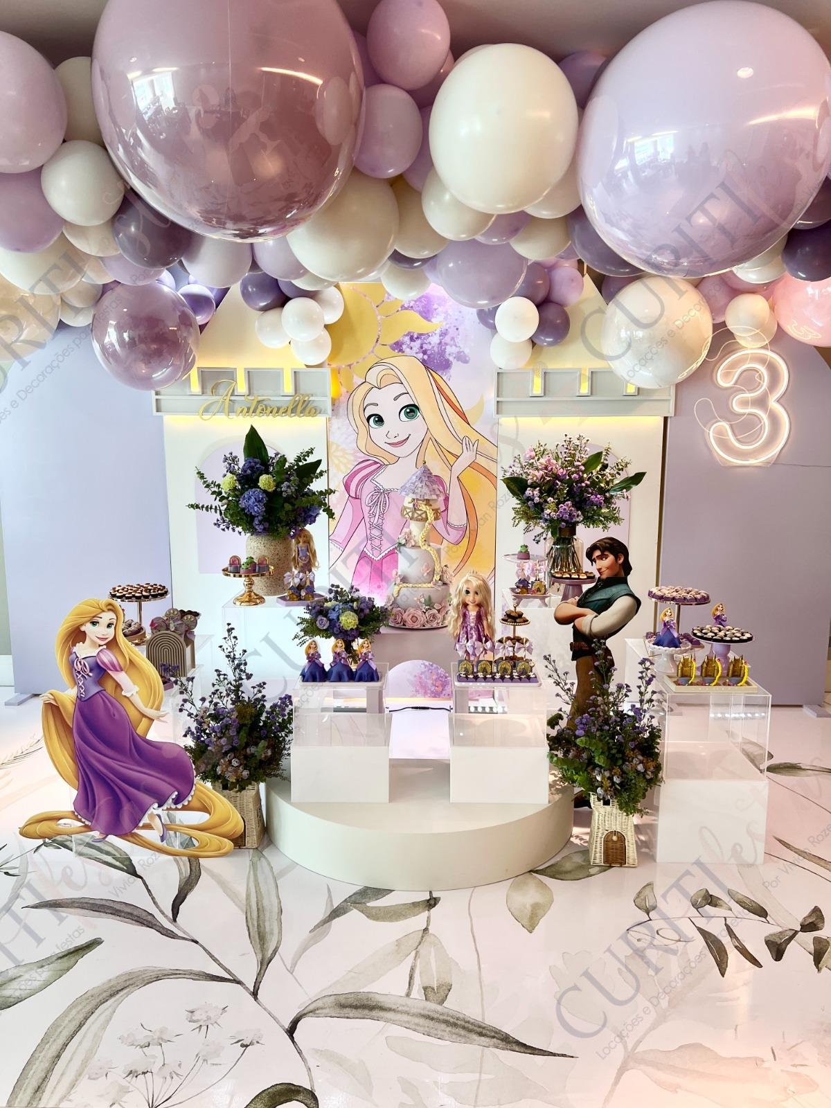 ideias festa rapunzel simples