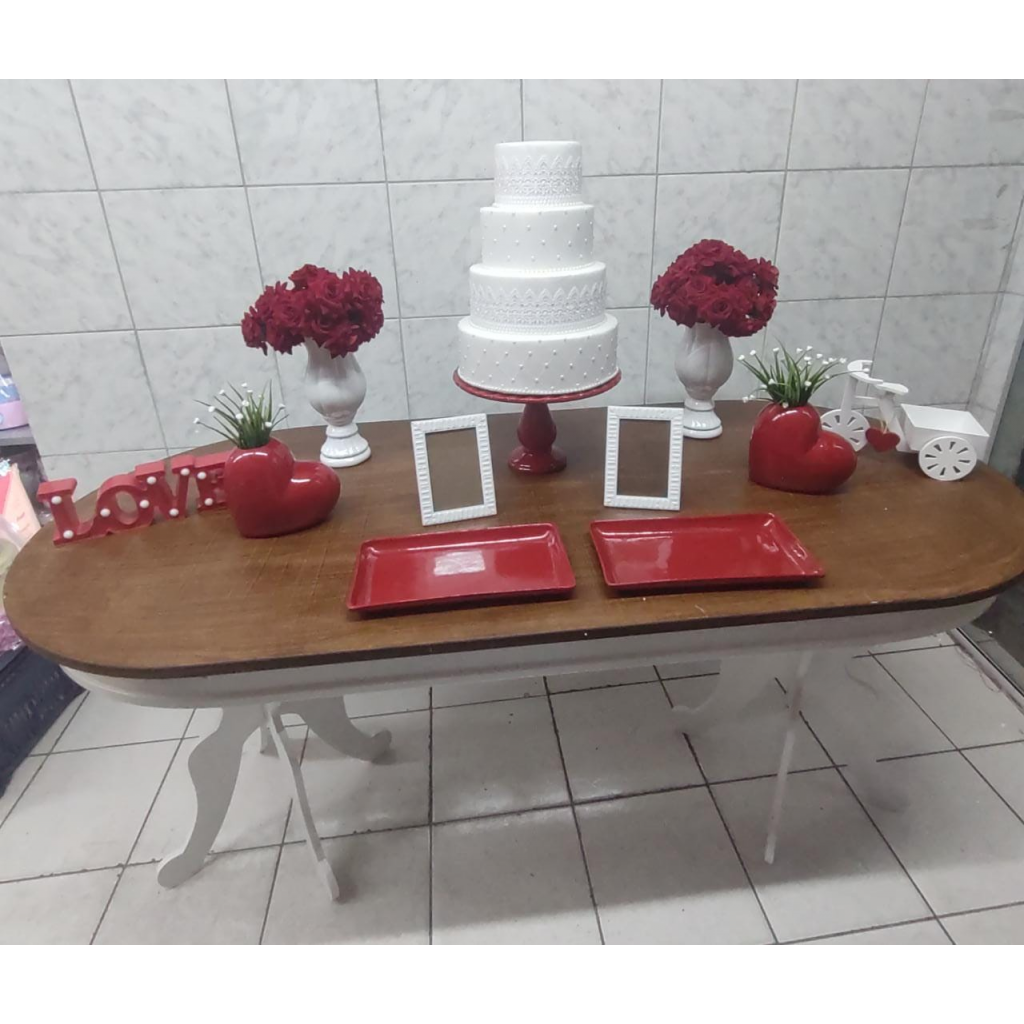 decoração festa de noivado simples e bonita
