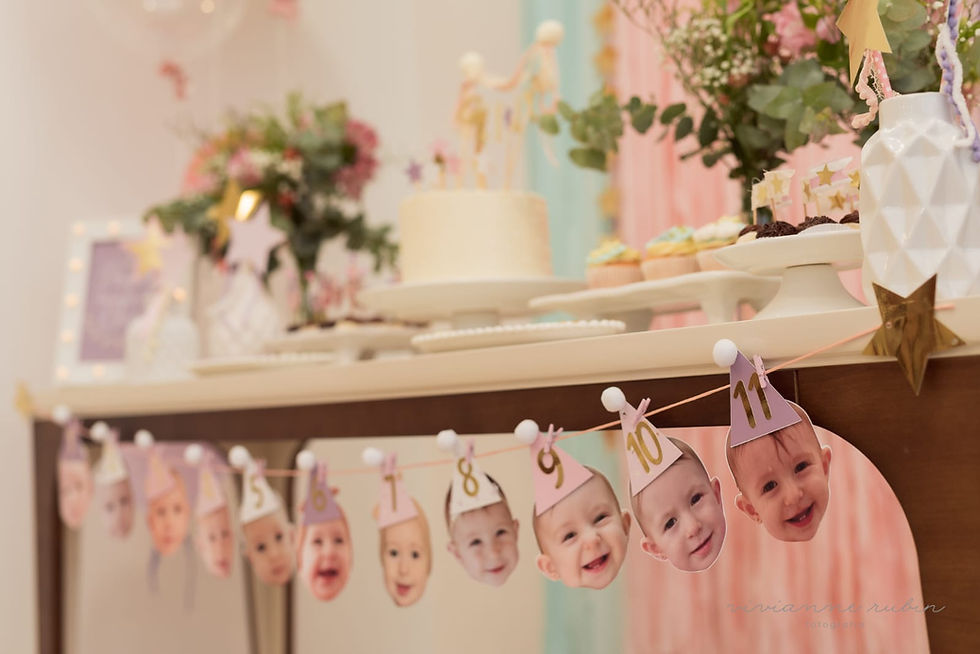 decoração 1 mês menino