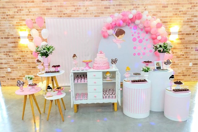 decoração festa bailarina DIY