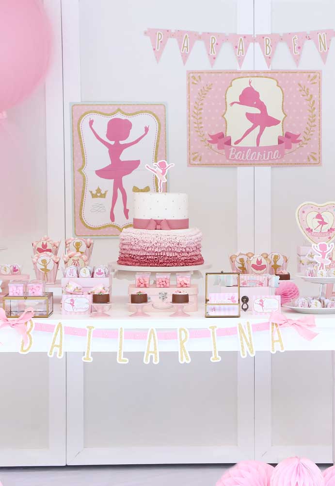 decoração festa bailarina DIY