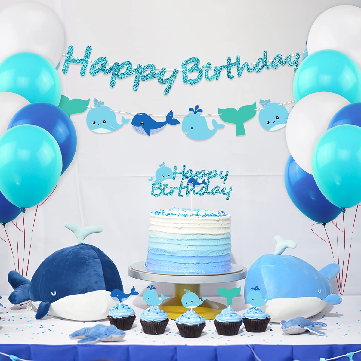 aniversário com tema narval