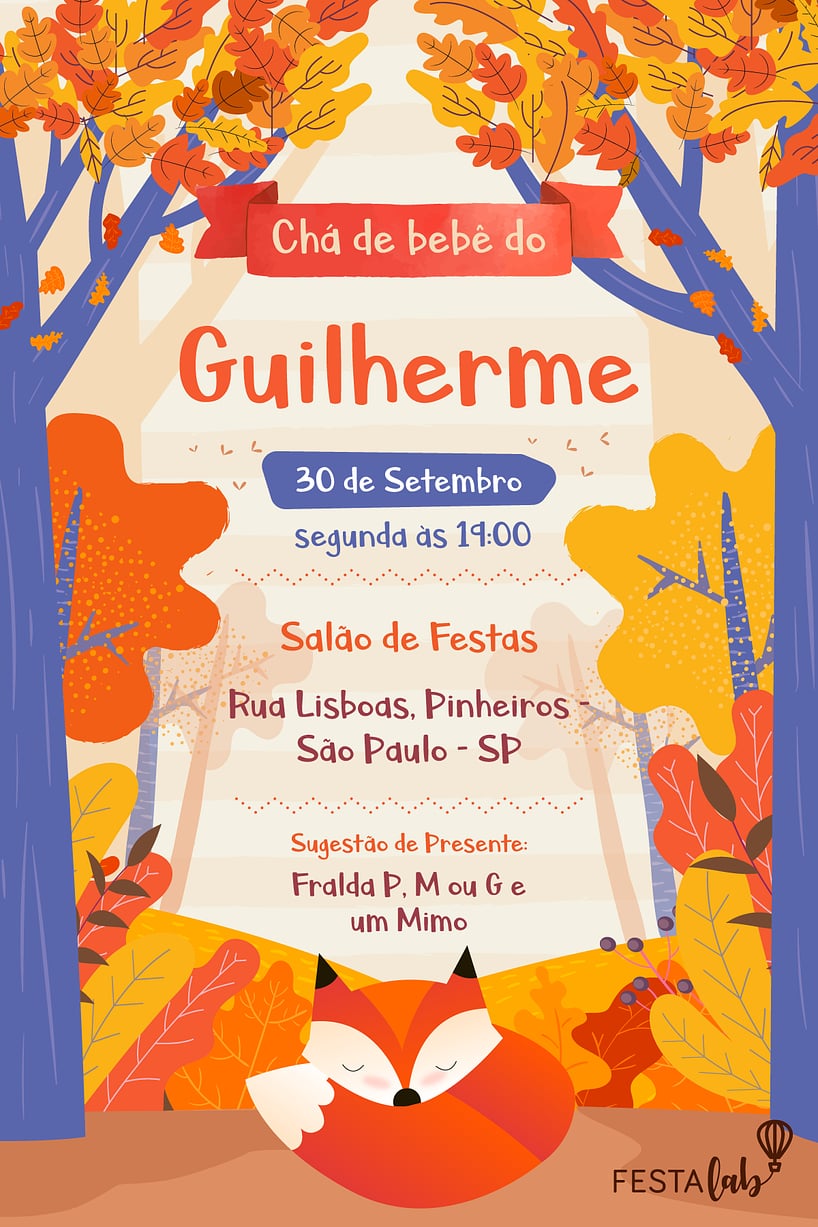 festa raposinha DIY