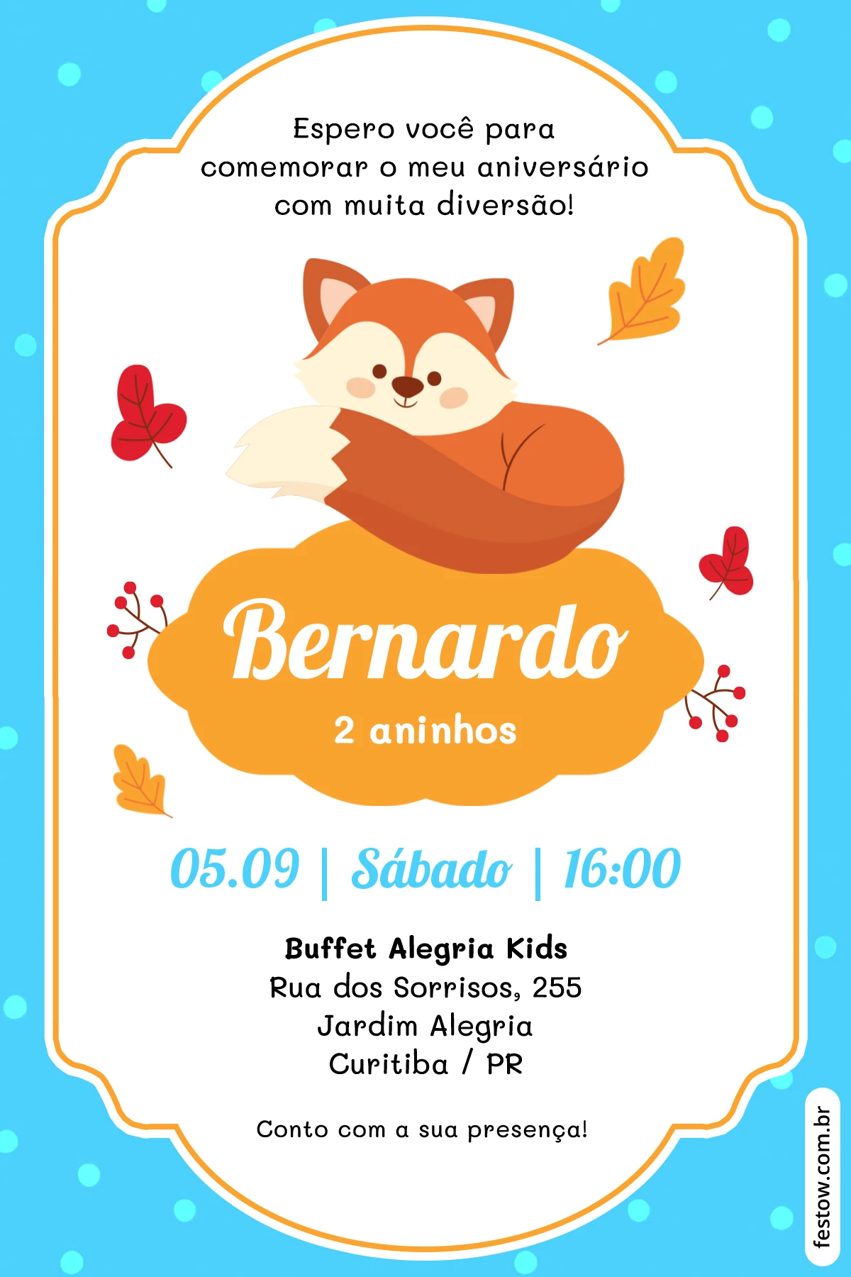 festa raposinha DIY