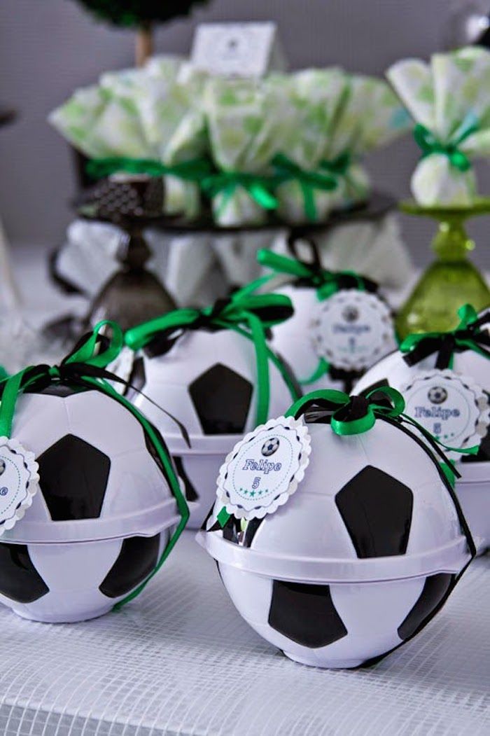 ideias lembrancinha aniversário tema futebol