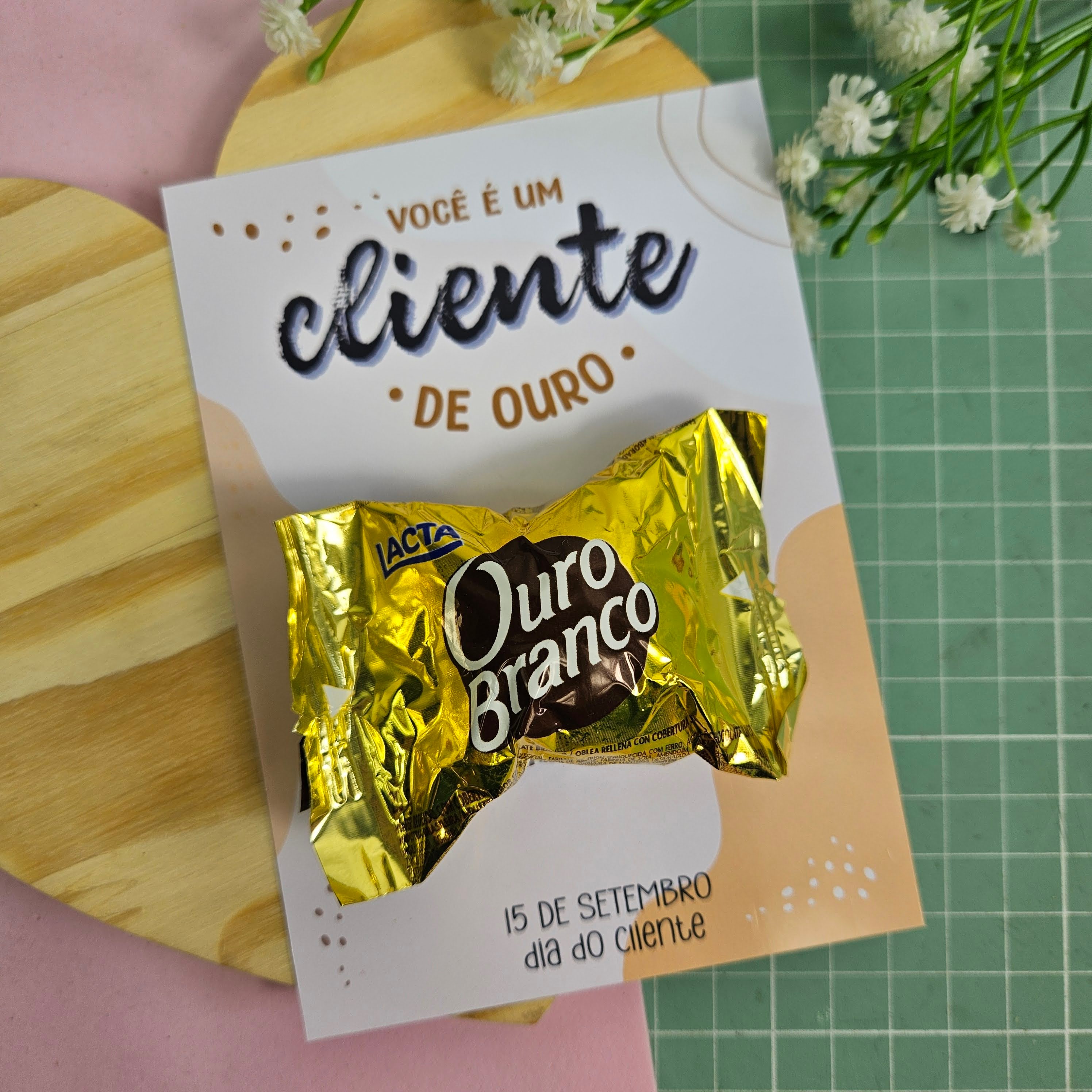 lembrancinha ouro branco casamento