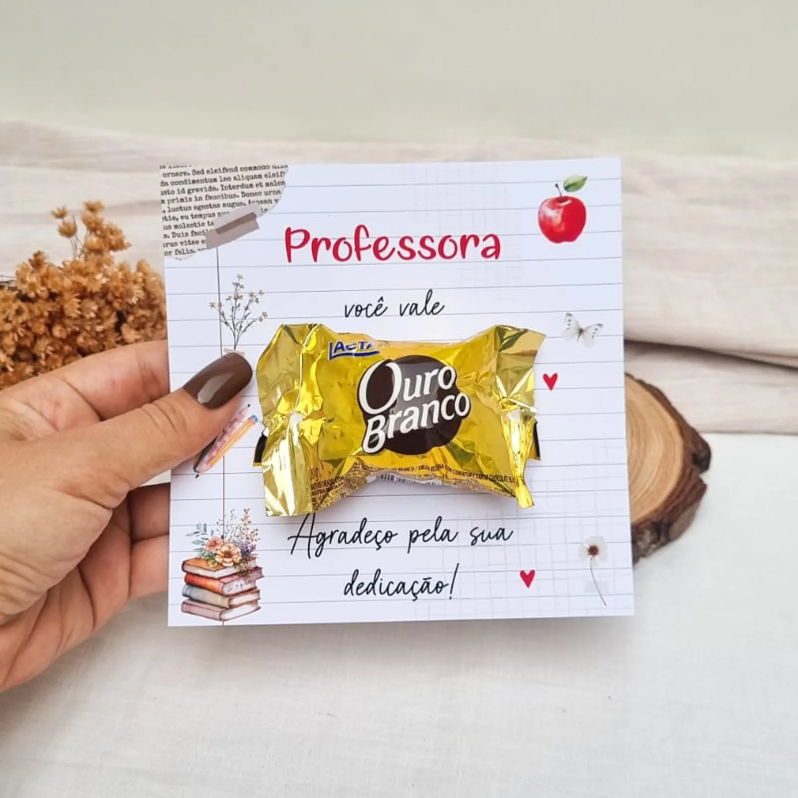ideias fáceis lembrancinha ouro branco