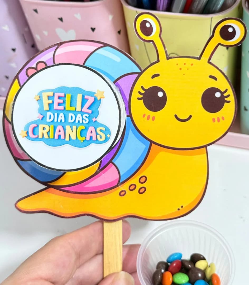 lembrancinha festa na floresta caracol