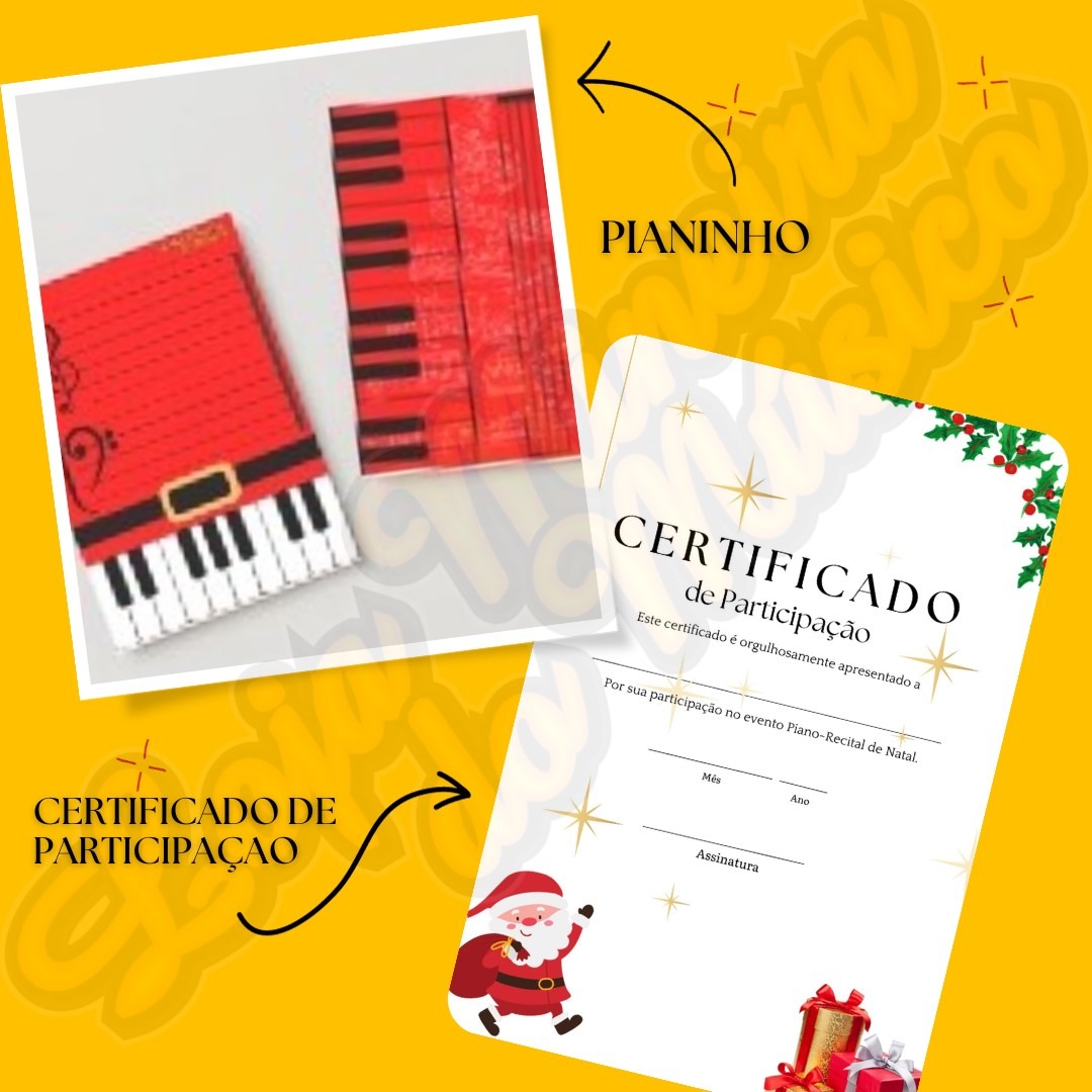 lembrancinha tema instrumento musical