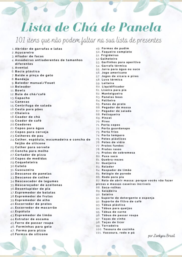 ideias chá de panela