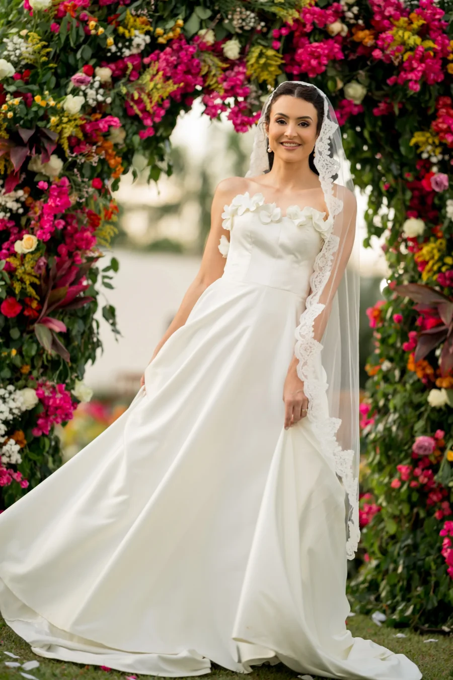 tipos de véu de casamento