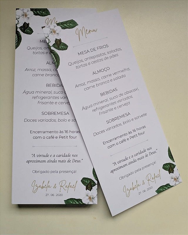 menu para eventos corporativos