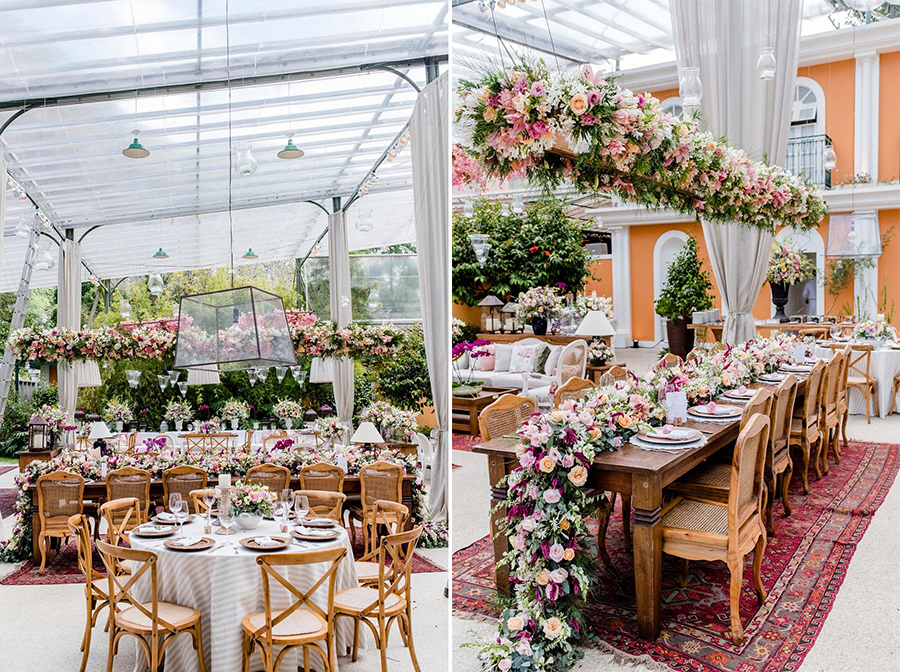 mesas espelhadas casamento