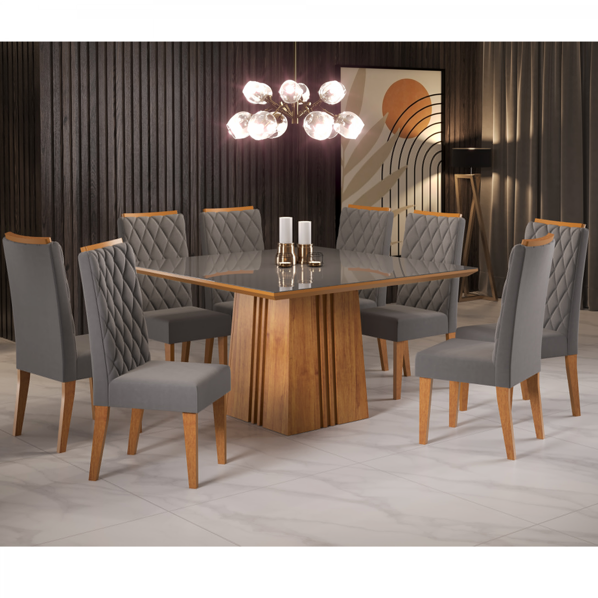 tamanho de mesa quadrada 4 lugares