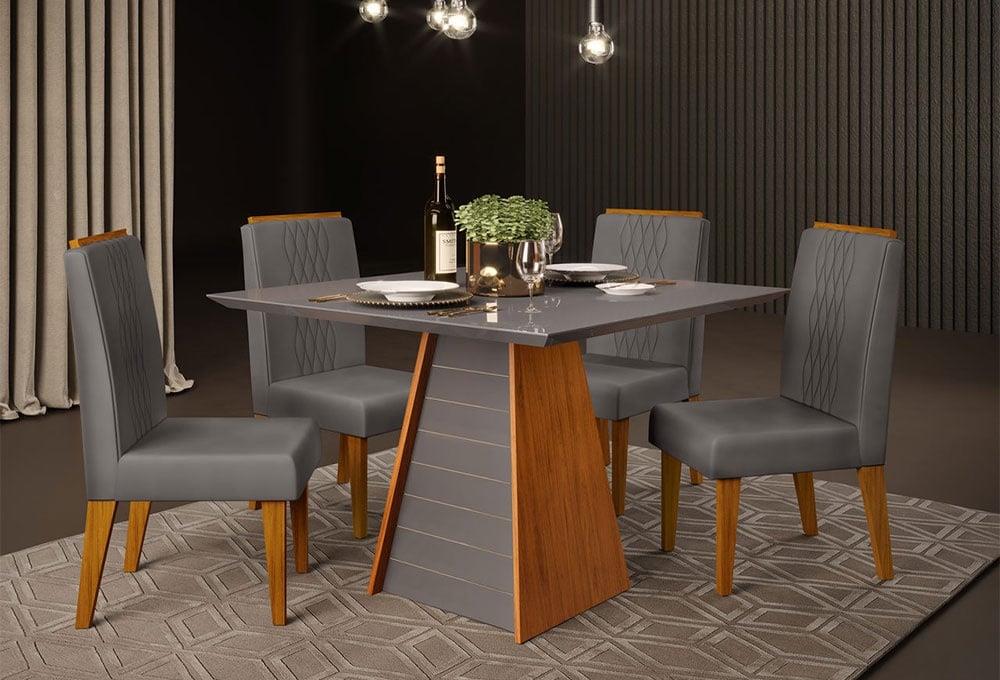 mesa de jantar quadrada moderna
