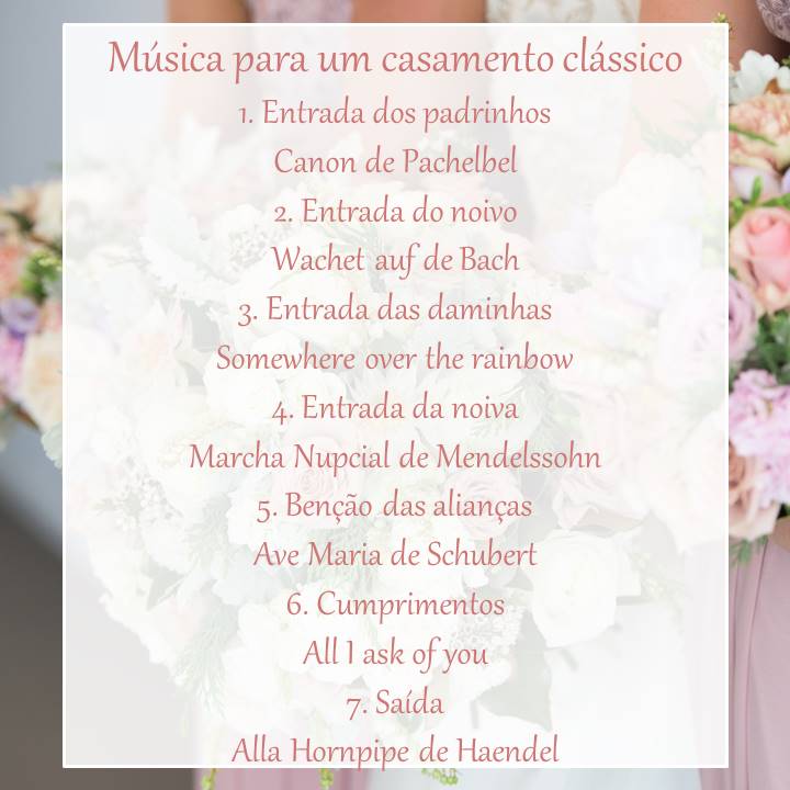 músicas de entrada casamento católico