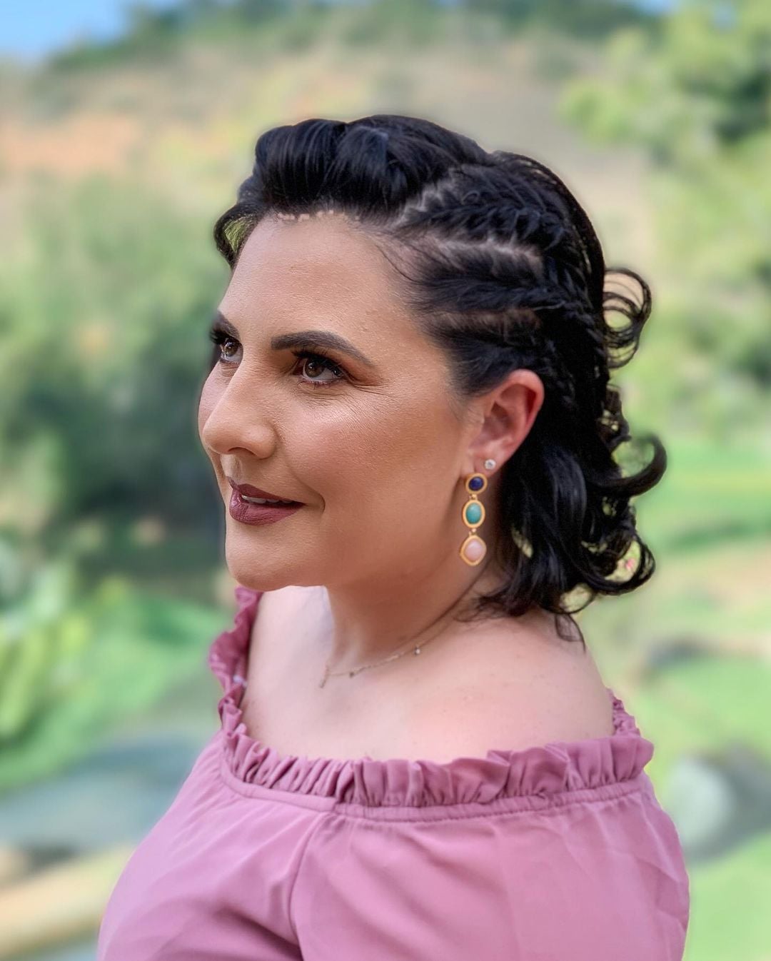 penteado cabelo curto cacheado