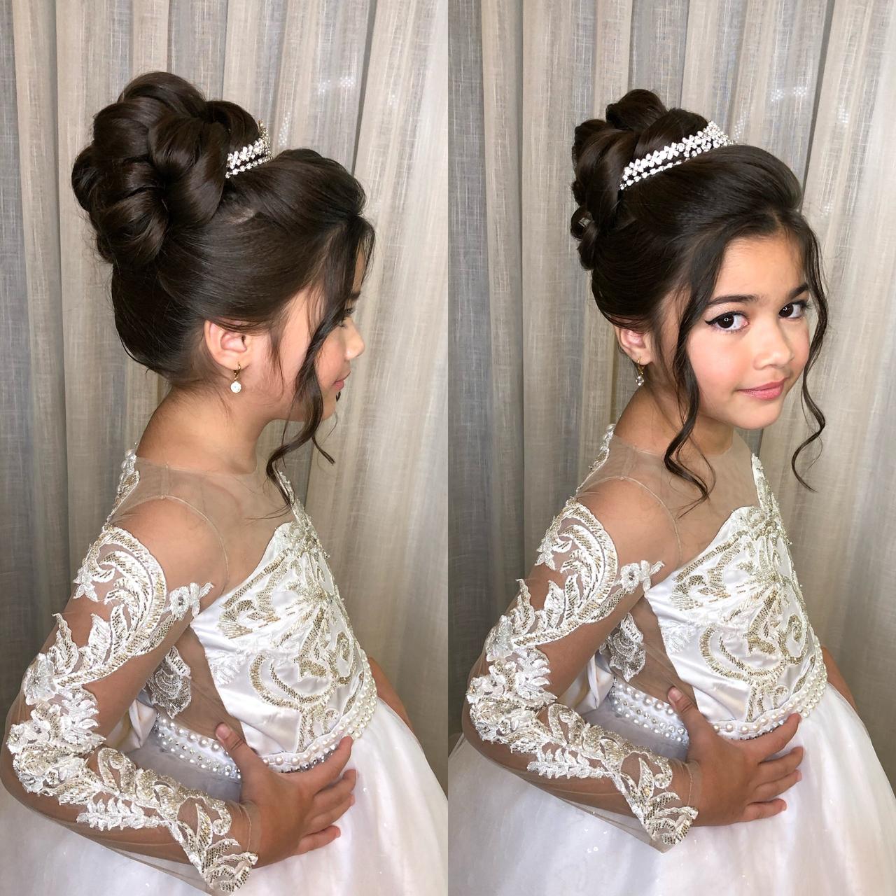 penteado daminha de casamento