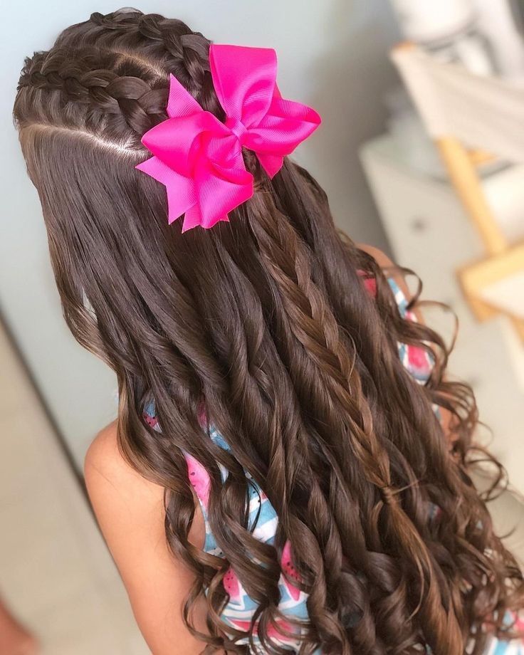 penteado para cabelo longo daminha