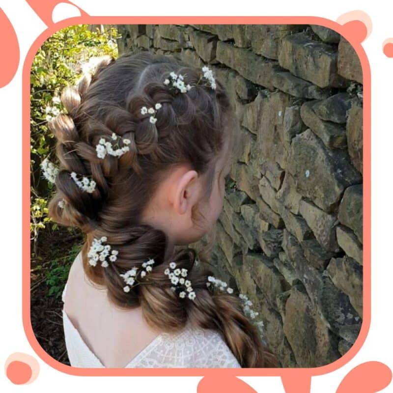penteado infantil festa