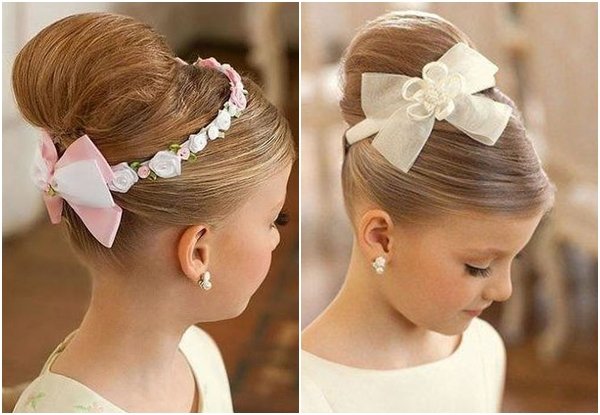 penteado de noiva infantil